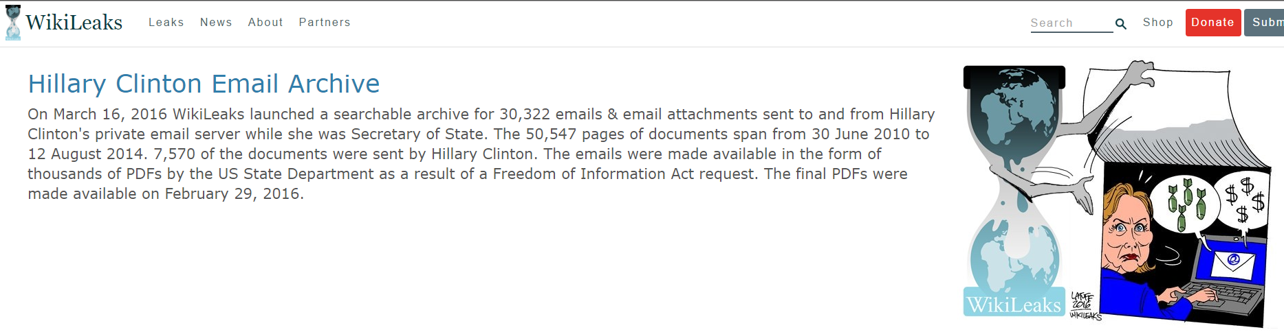 Hillary Clinton Email Archive