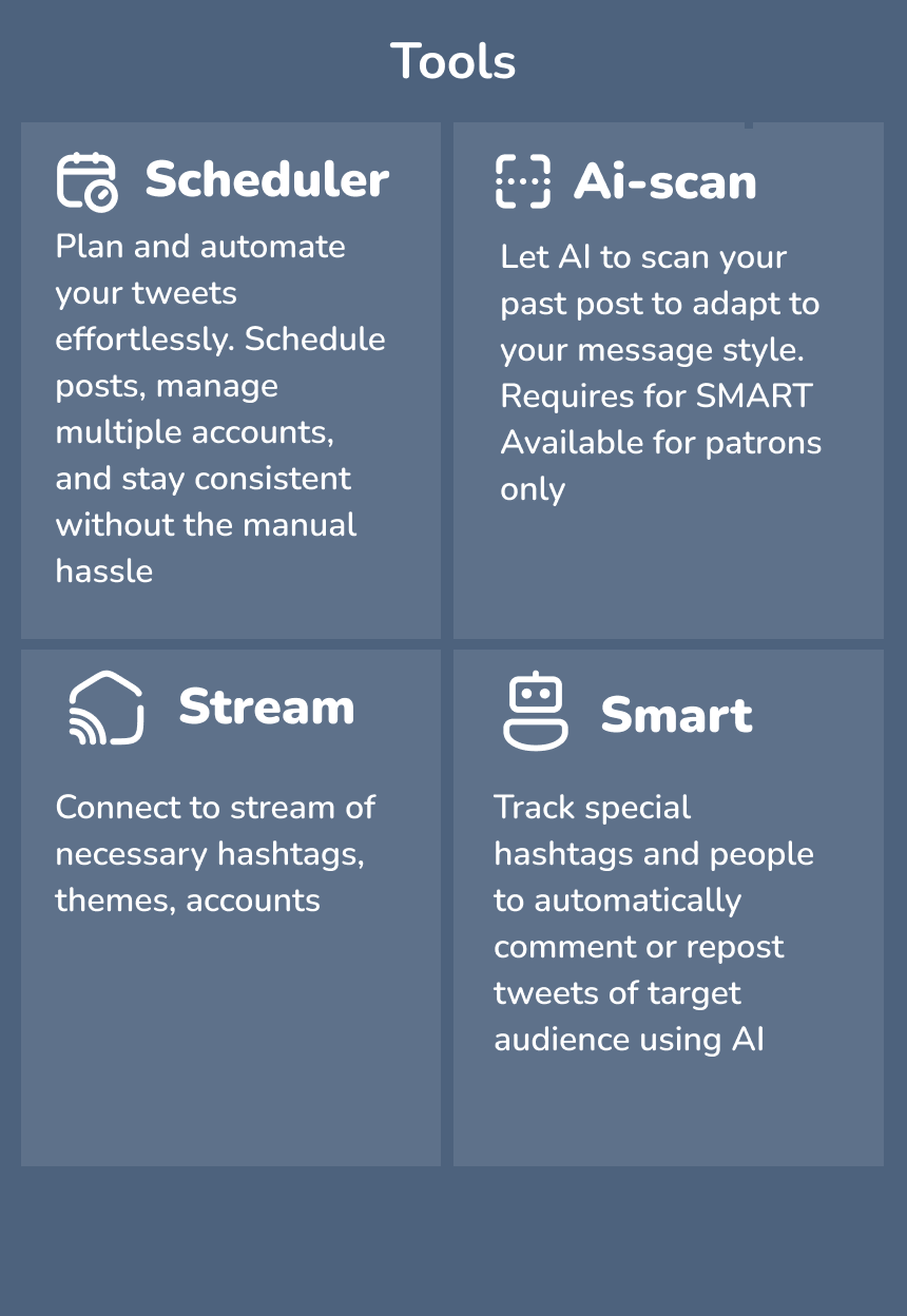 x-uils - เครื่องมือในการจัดการ Twitter media 1