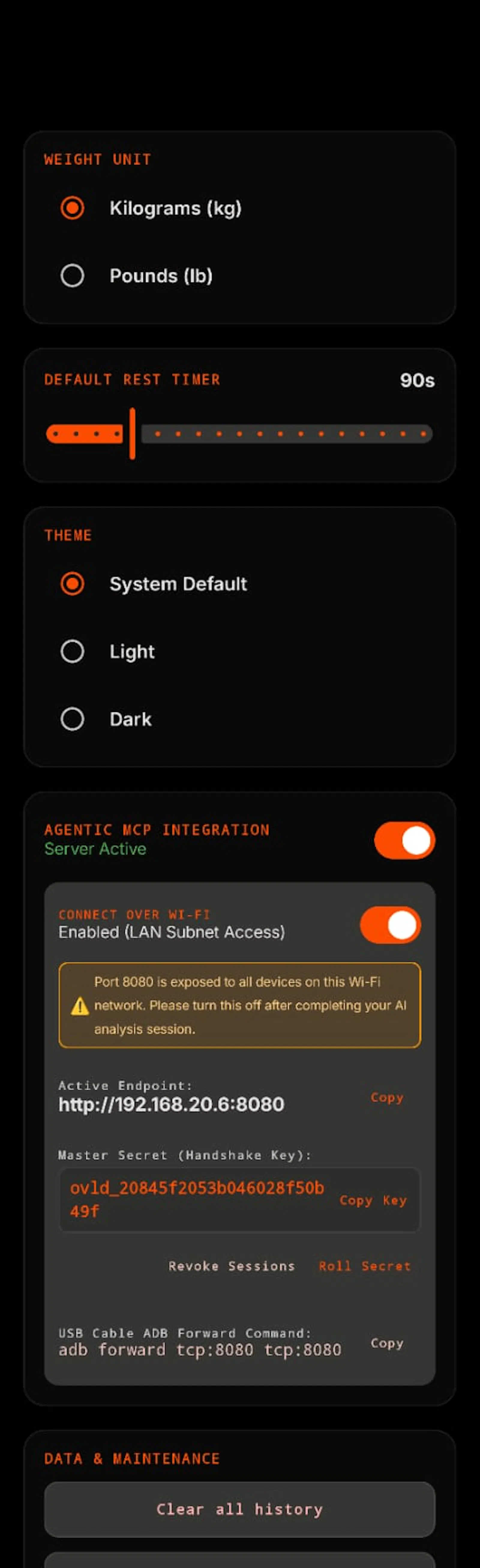 OVERLOAD —  Athletic Performance Tracker screenshot 5