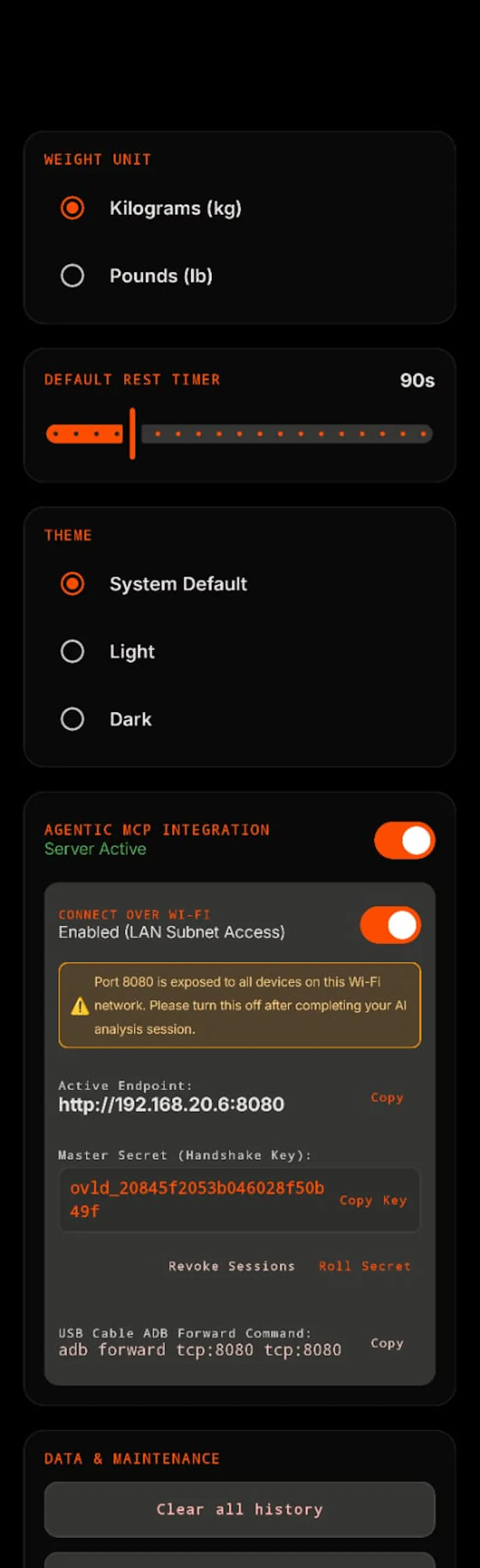 OVERLOAD —  Athletic Performance Tracker screenshot 5