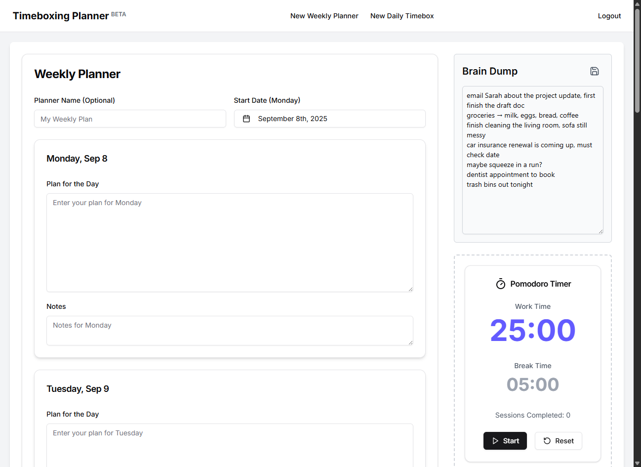 TimeBoxing -app - Mijn SaaS houdt me op het goede spoor, en het kan je ook op het goede spoor houden media 3