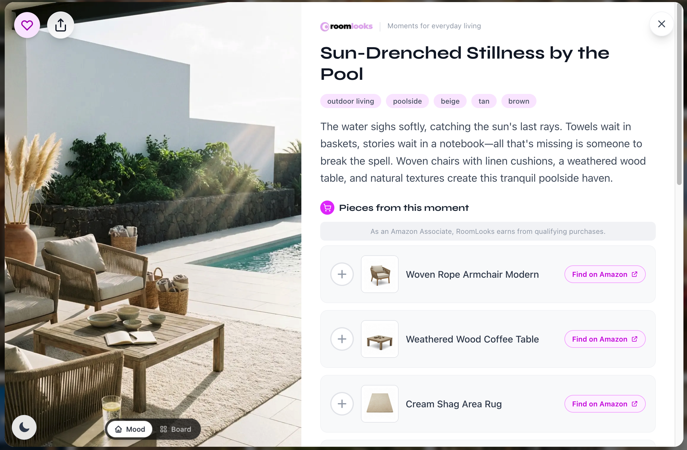 RoomLooks - Screenshot 3 showing product features and functionality