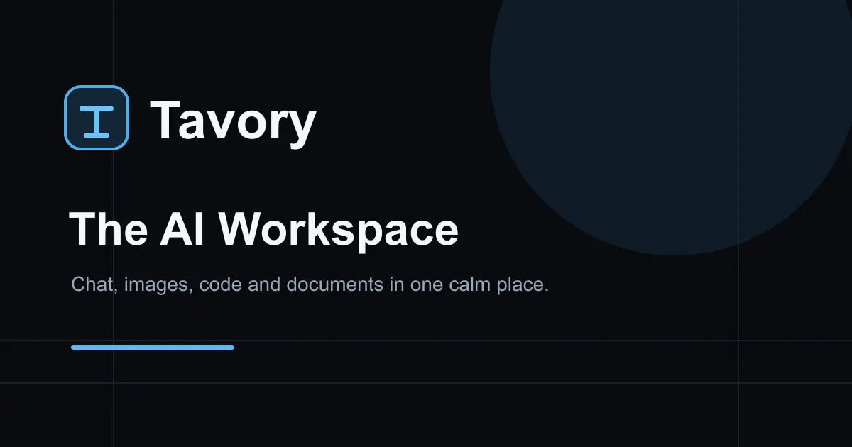 Tavory screenshot