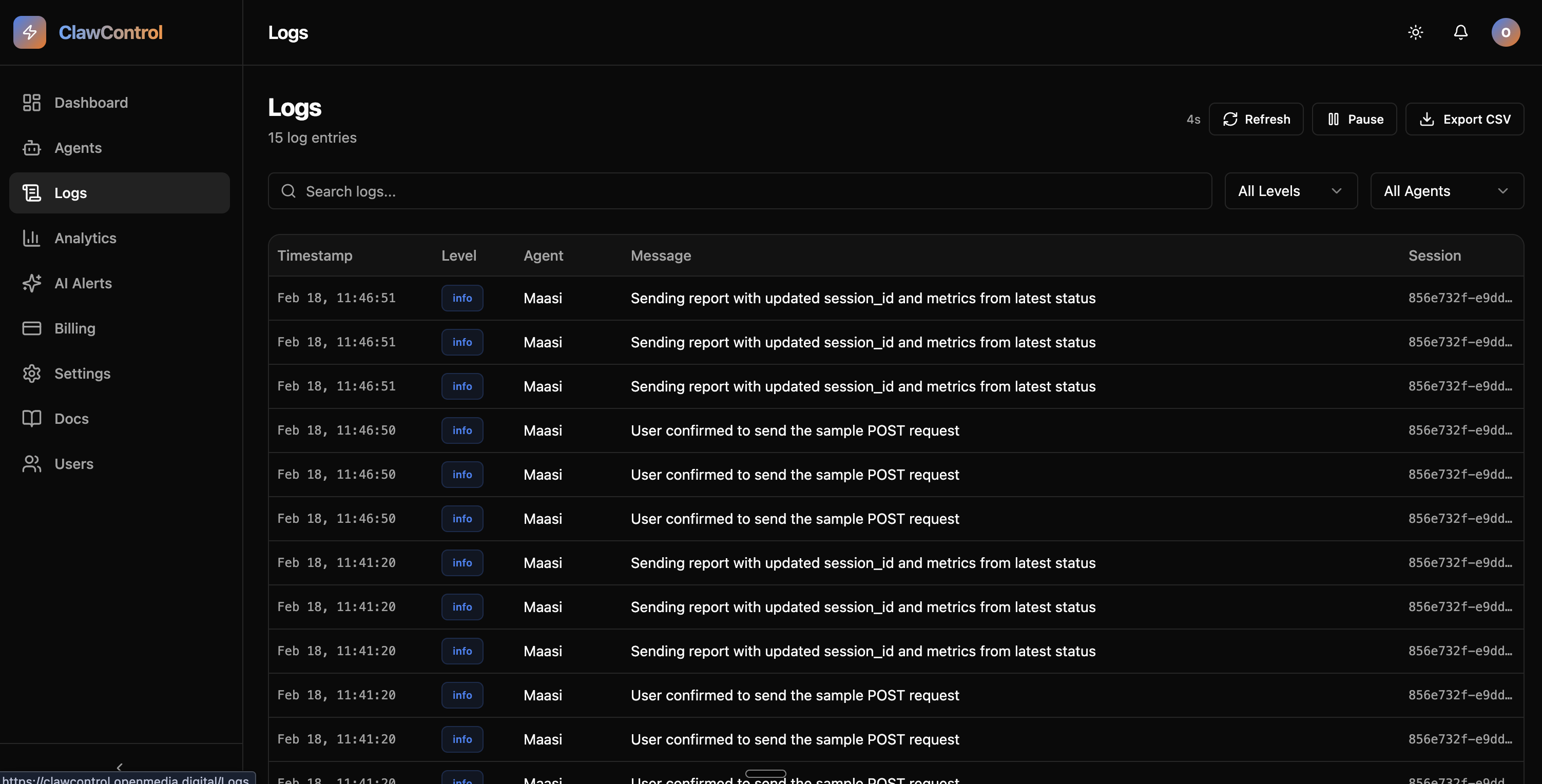 ClawControl - Screenshot 2 showing product features and functionality