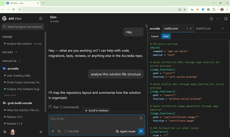 AFK Pilot (for Grok 4.6) screenshot 3
