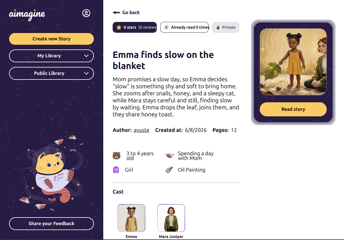 aimagine — Personalized bedtime stories gallery image