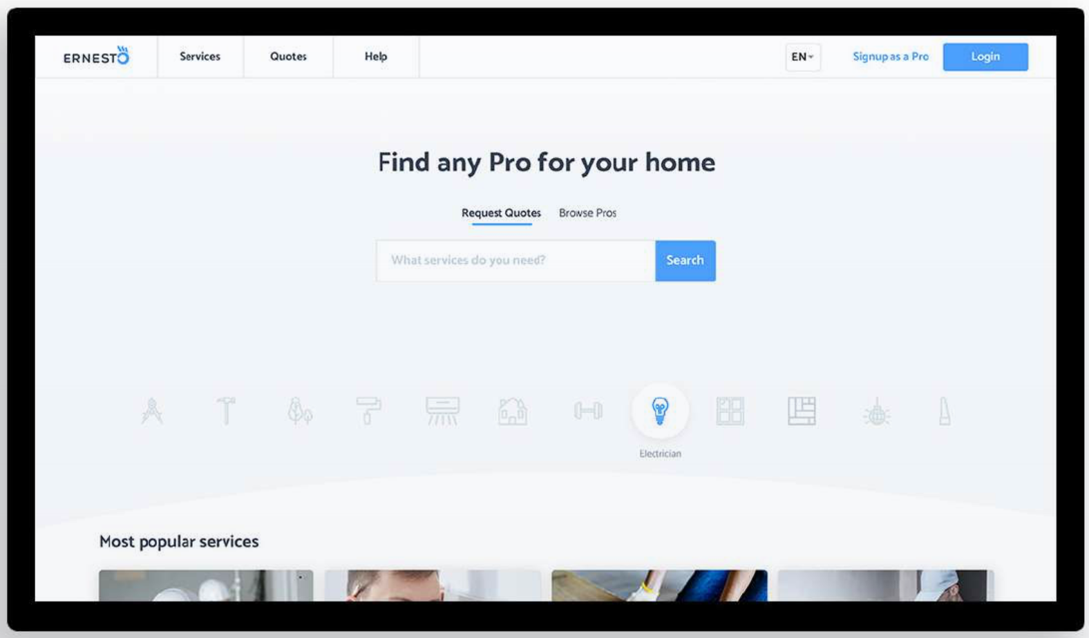 Ernesto - The home services marketplace