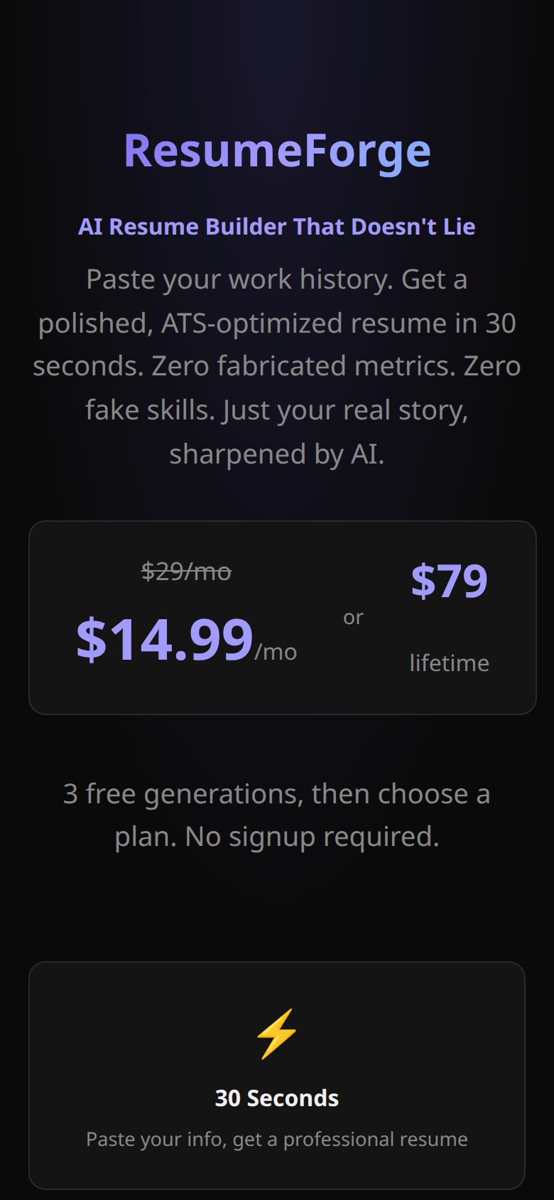 ResumeForge gallery image