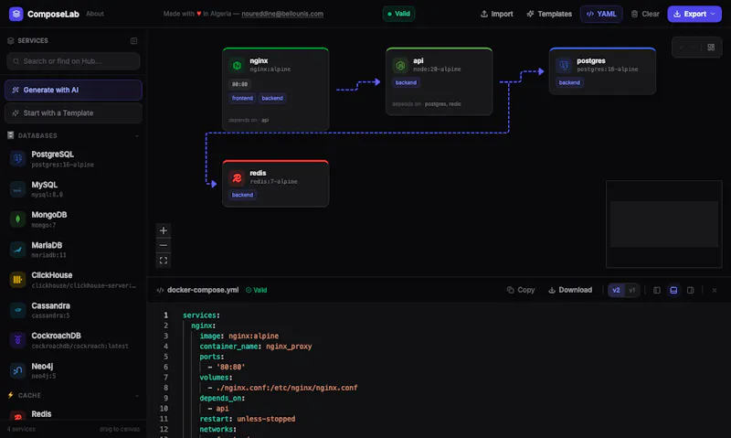 ComposeLab — Docker Compose Builder screenshot 3