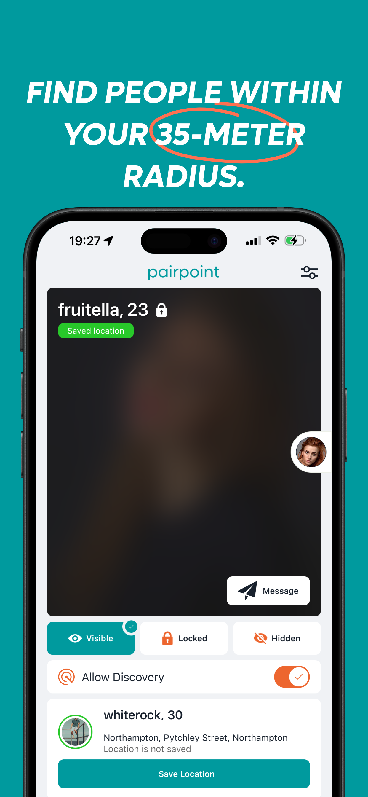 Paarpunkt - die soziale IRL -App - Entwickelt, um Sie mit Menschen zu verbinden, die Sie im wirklichen Leben gesehen haben Medien 3