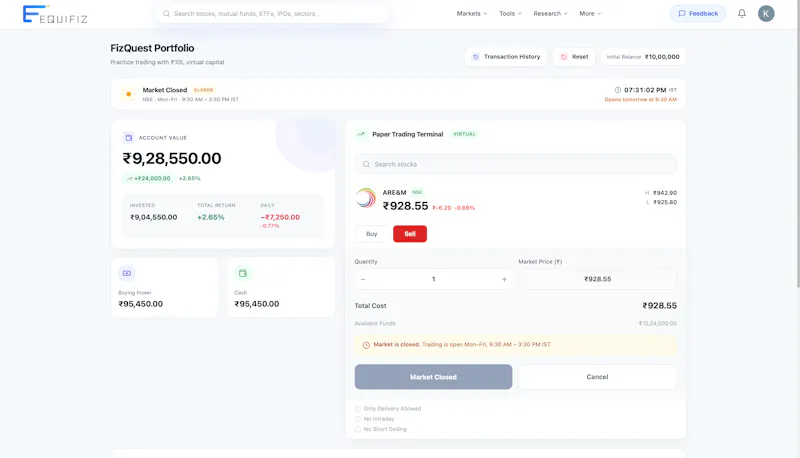 Equifiz screenshot 2