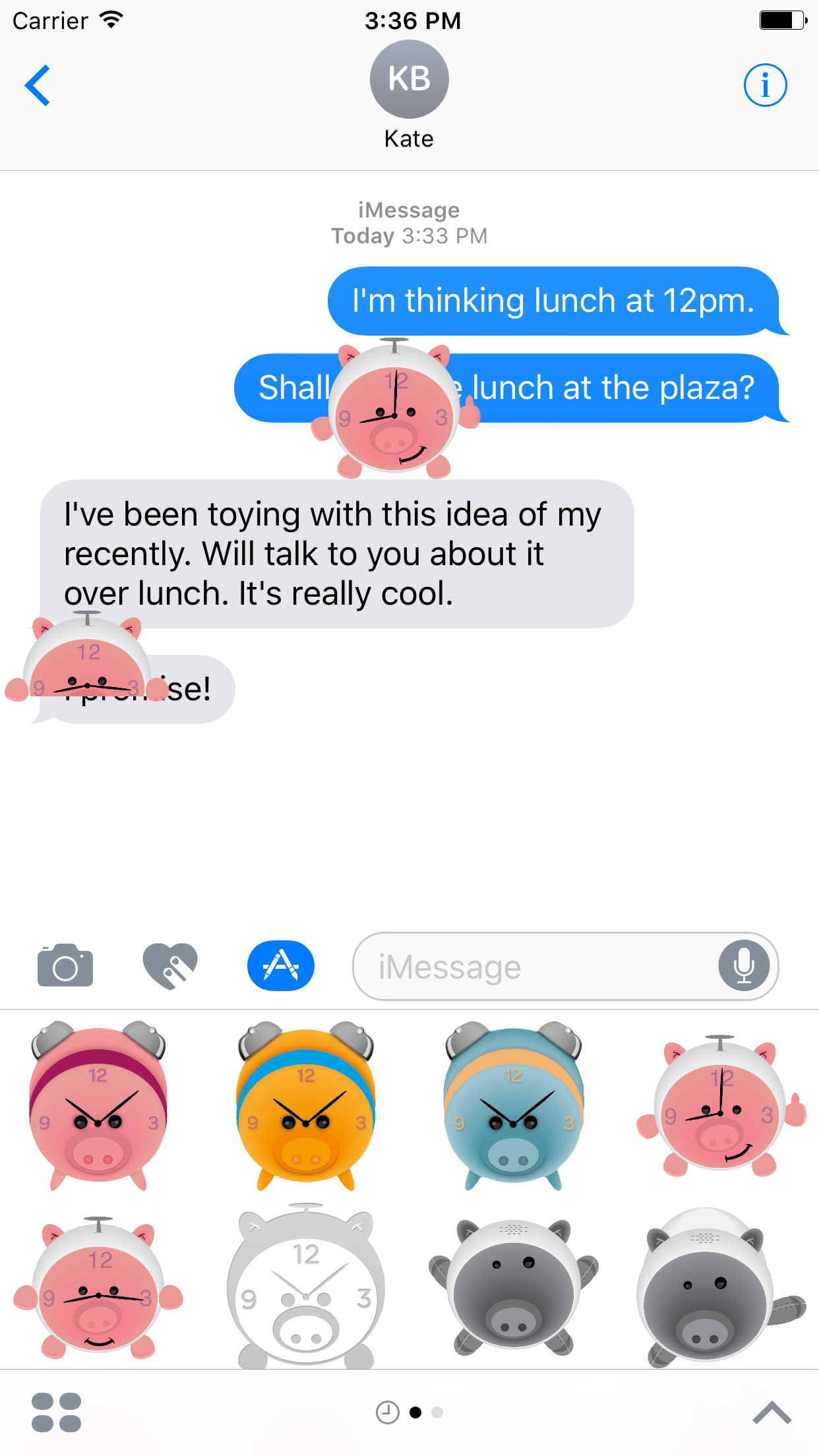 PiggyAlarm (iMessage sticker pack) gallery image