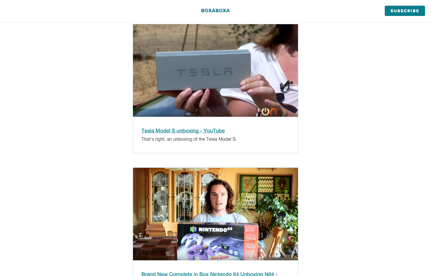 Boxaboxa Newsletter gallery image