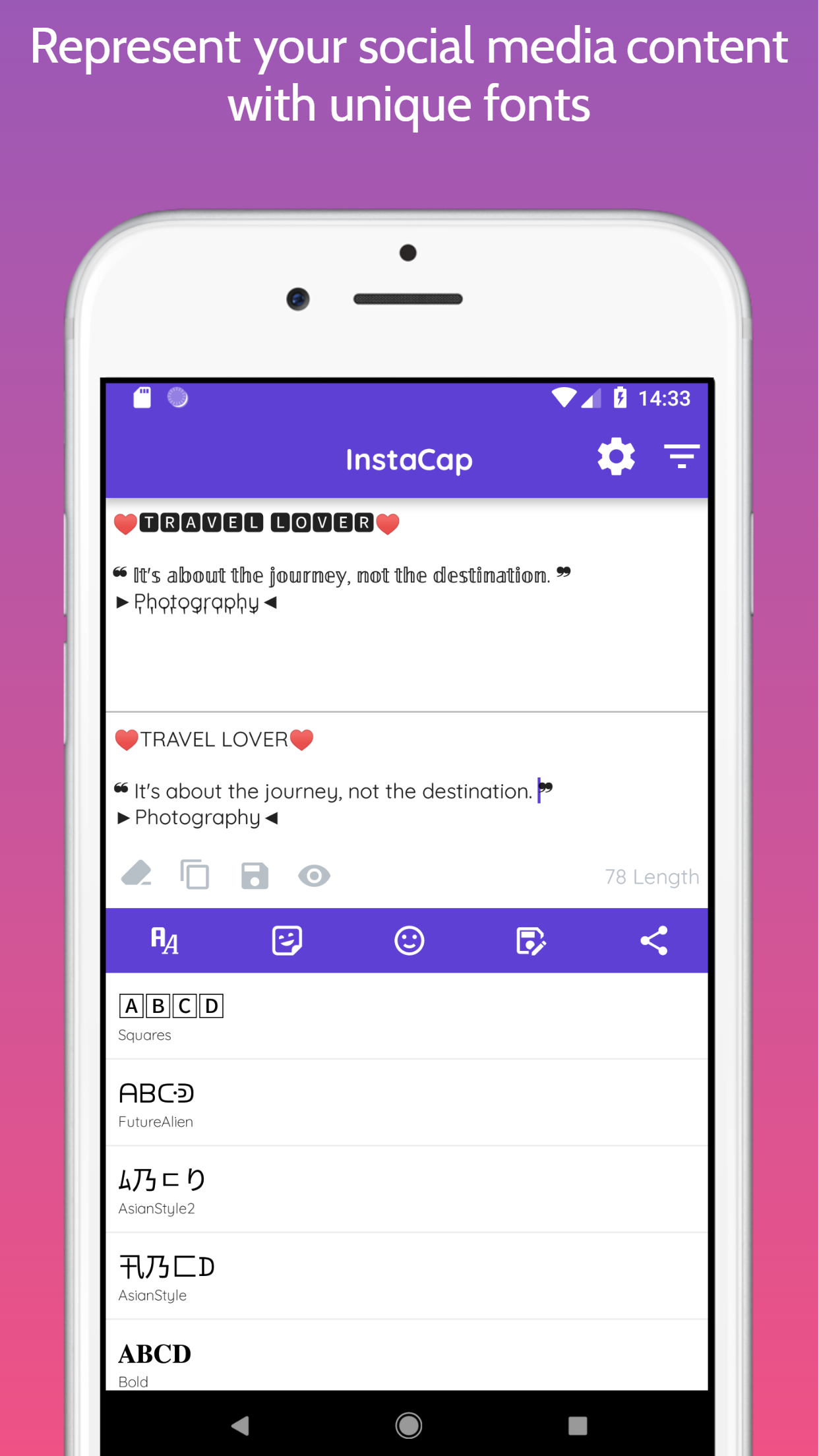 InstaCap - Fonts For Instagram gallery image