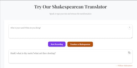 Shakespearean Translator gallery image