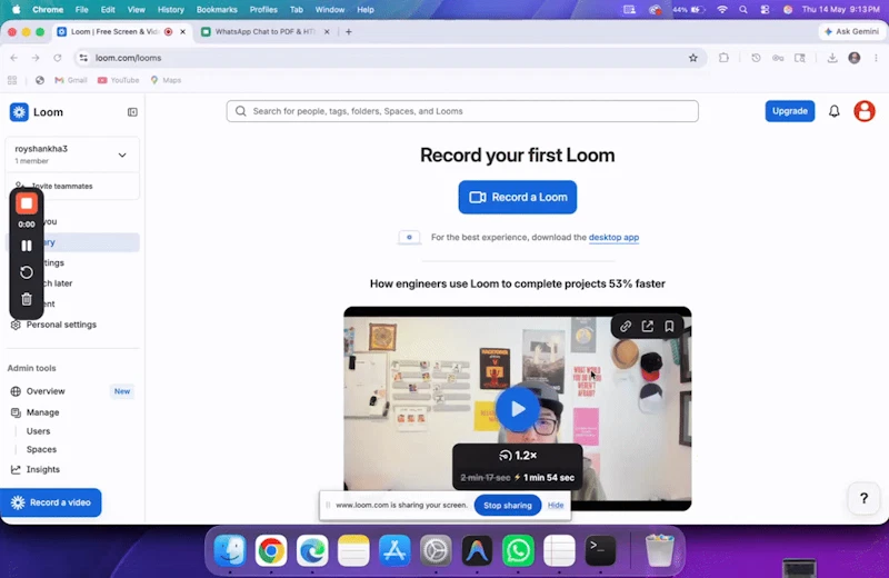 WaChat2PDF screenshot 1 (video preview)