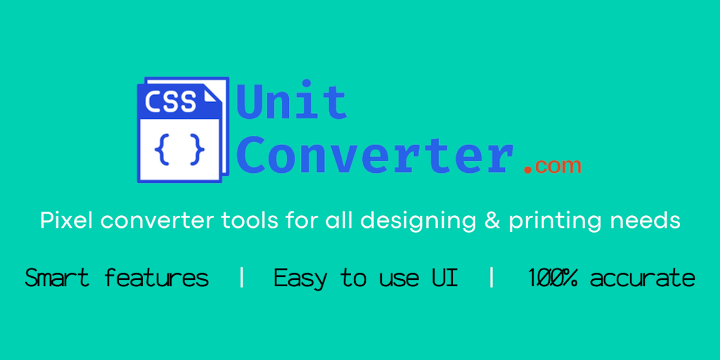 CSS Unit Converter: Pixel converter tools for all designing & printing ...