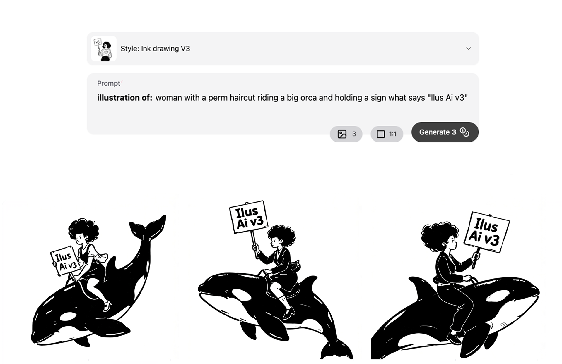 Ilus Ai V3 - Main screenshot showing features and interface
