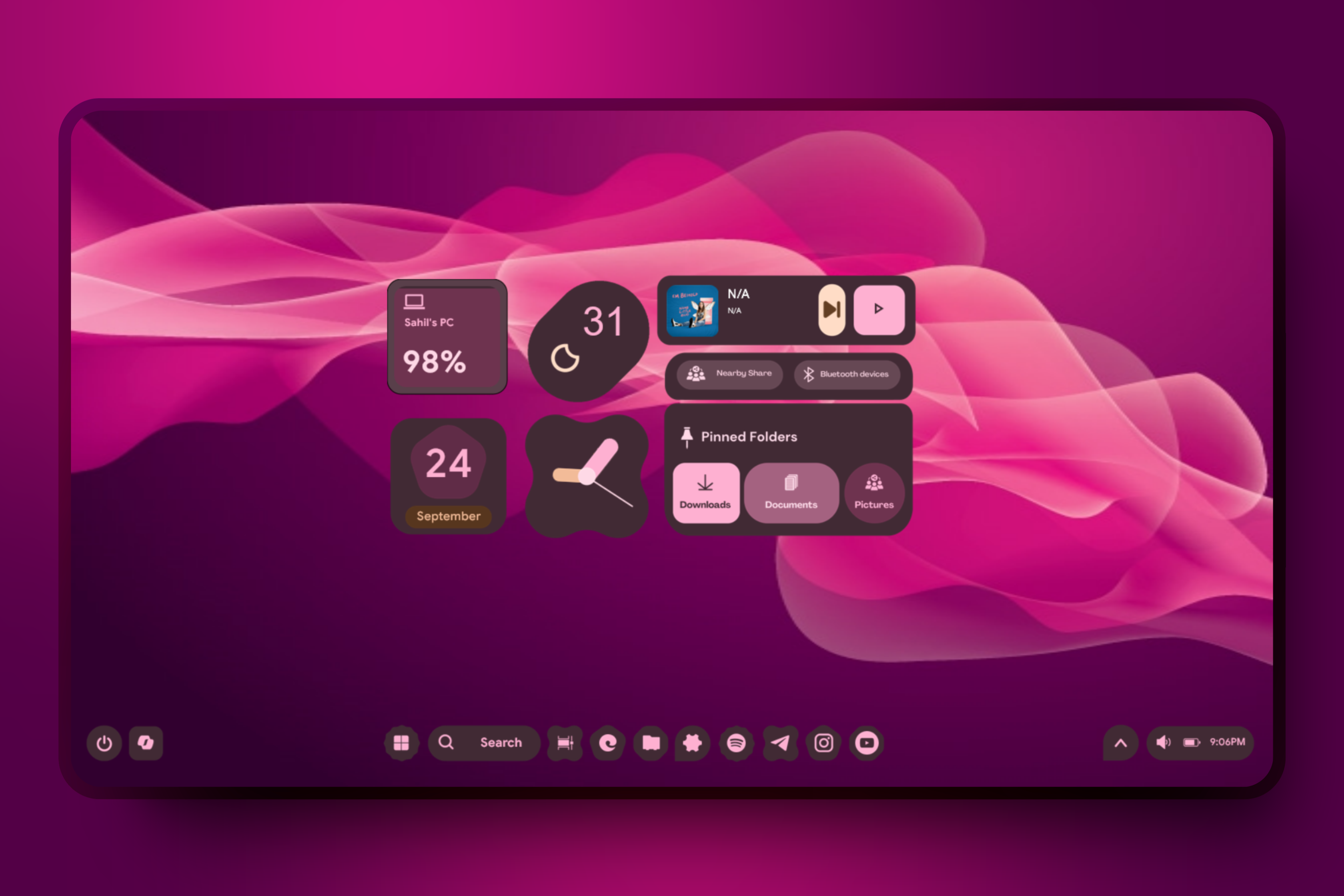 Média Windows MD3 - Matériel que vous widgets pour les ordinateurs de bureau Windows. 4