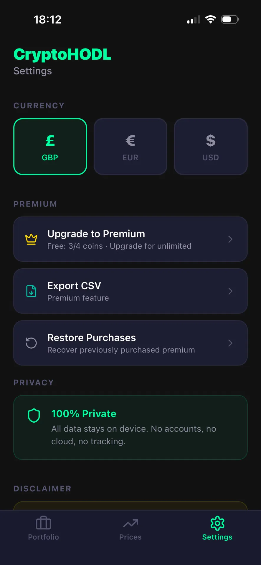 CryptoHODL gallery image