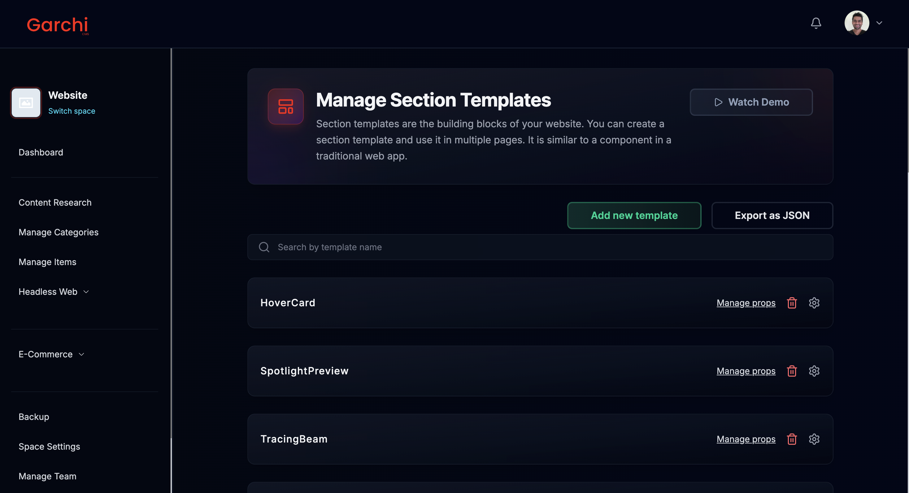 Garchi CMS gallery image
