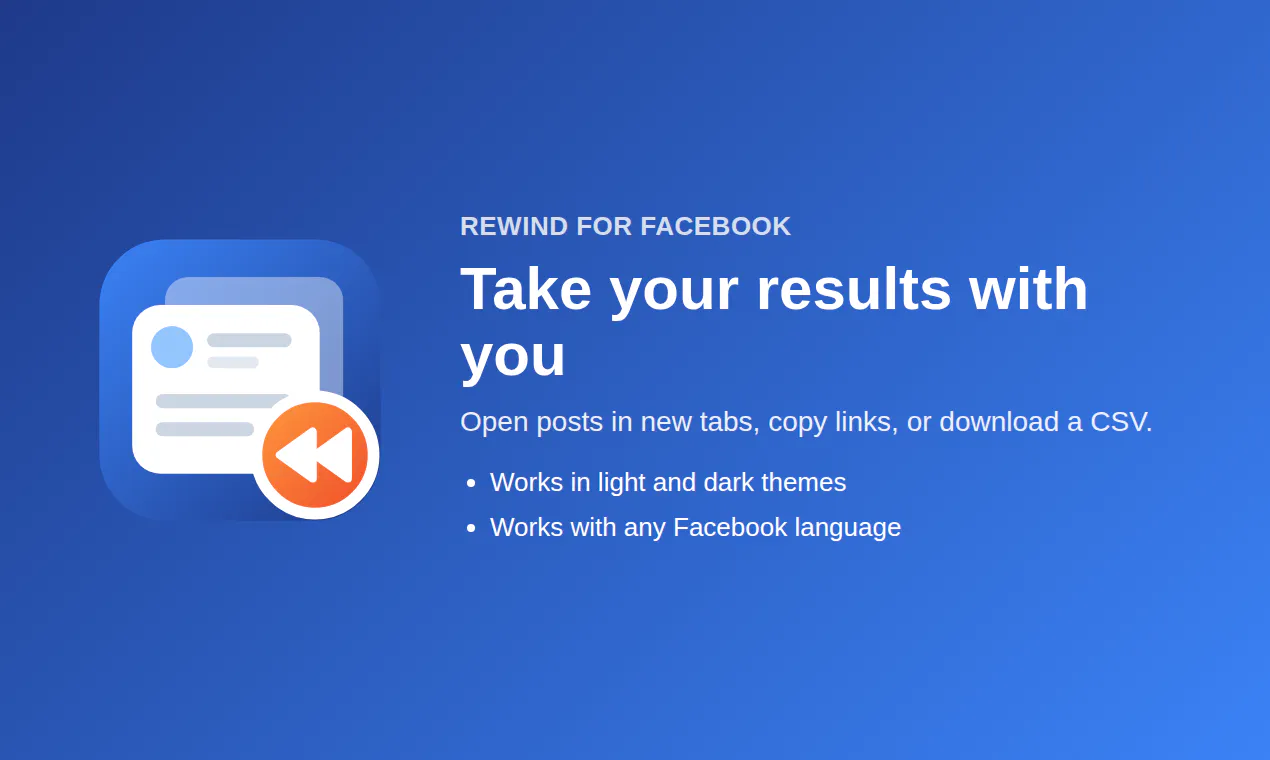 Rewind for Facebook gallery image
