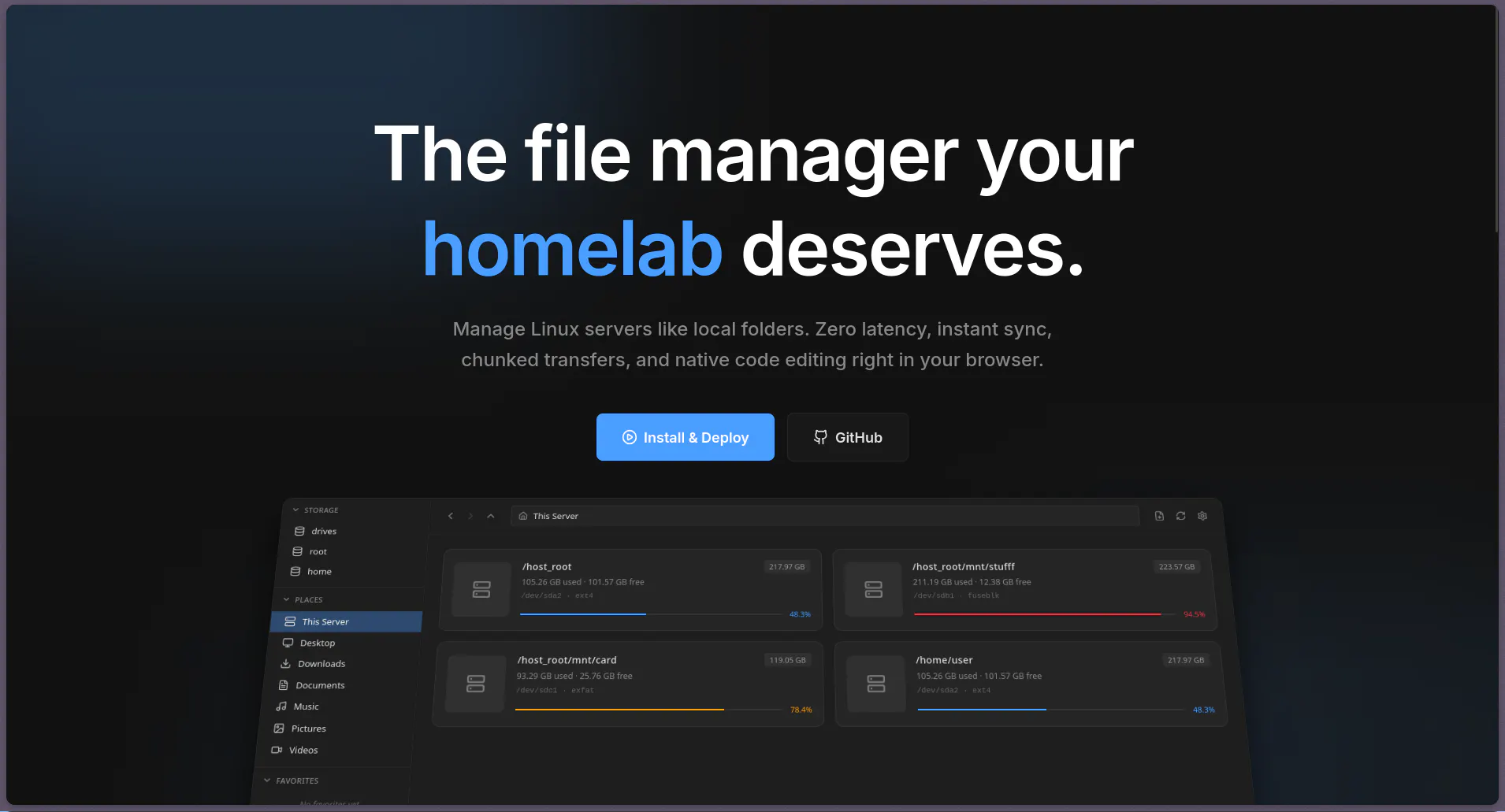 Fle Server BoxBox: File manager for Linux homelab and NAS-style servers | Product Hunt