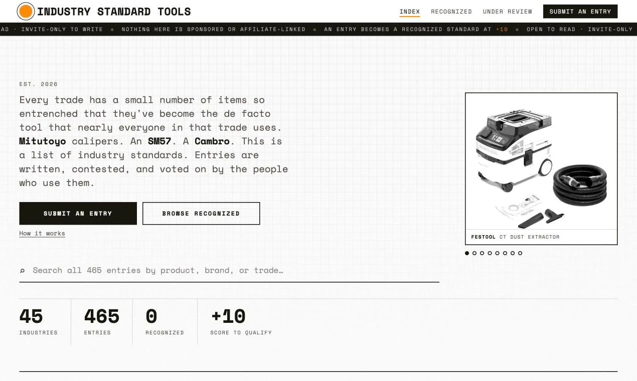 Industry Standard Tools gallery image