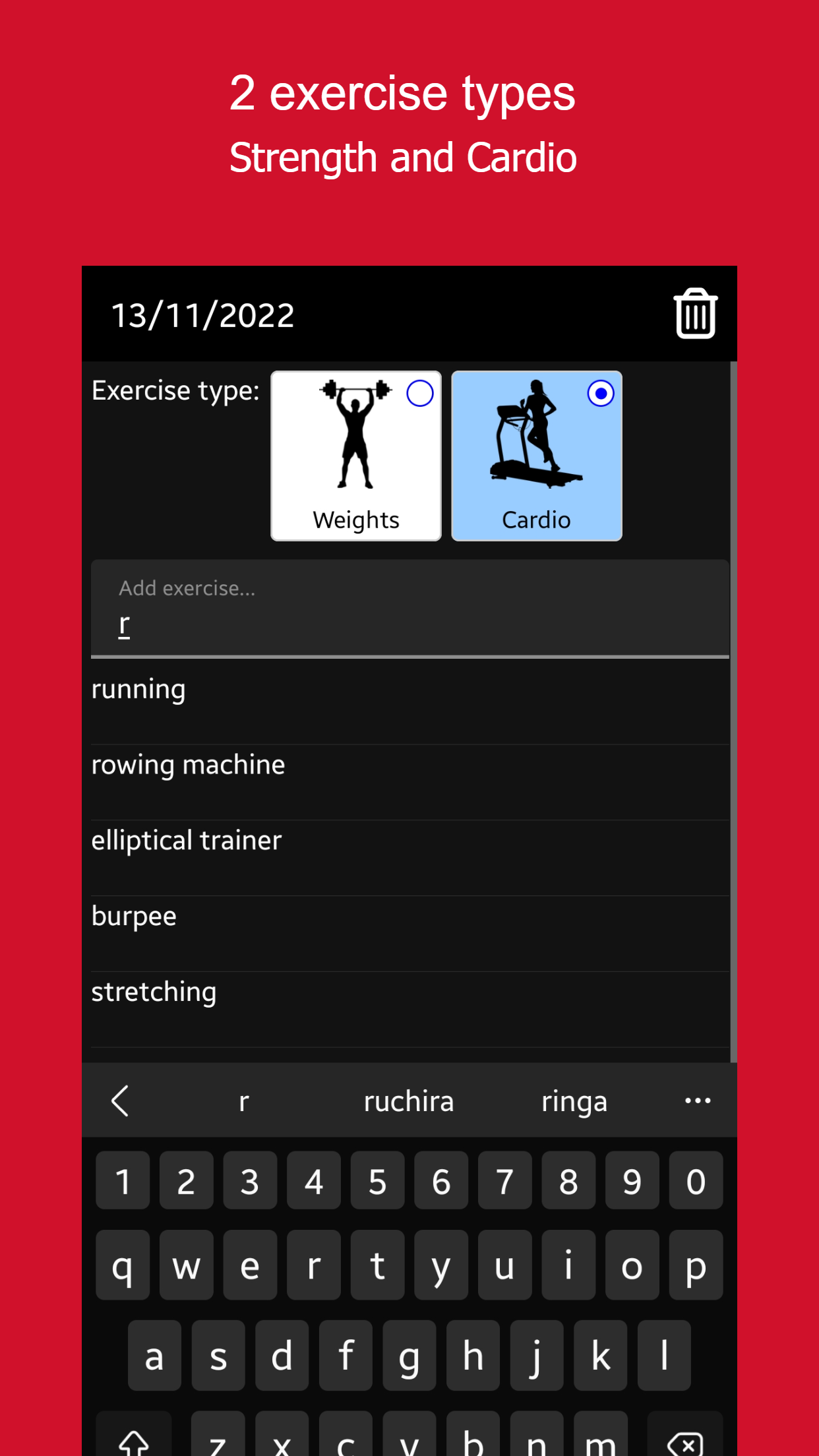 Mídia 4 de Aimbod: Tracker de exercícios