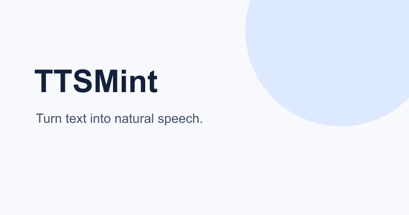 TTSMint screenshot 1