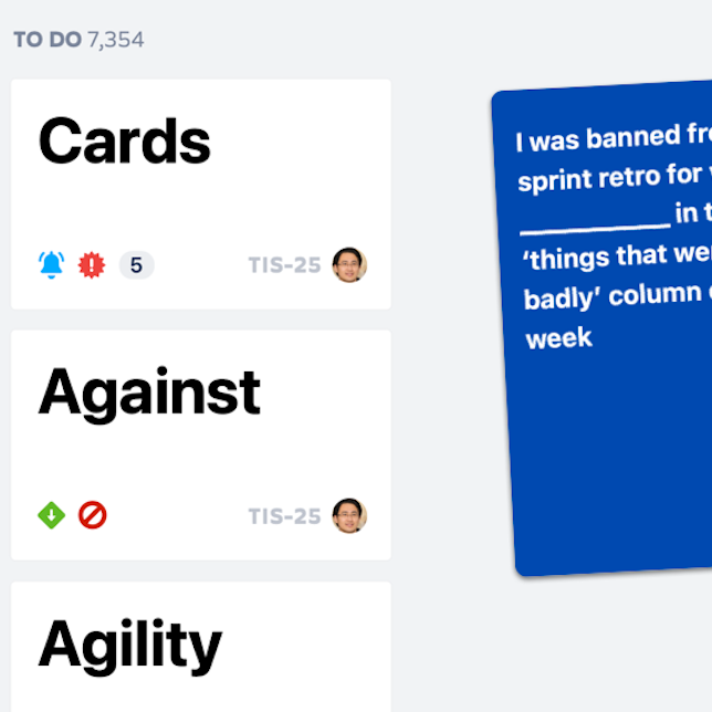 Cards Against Agility
