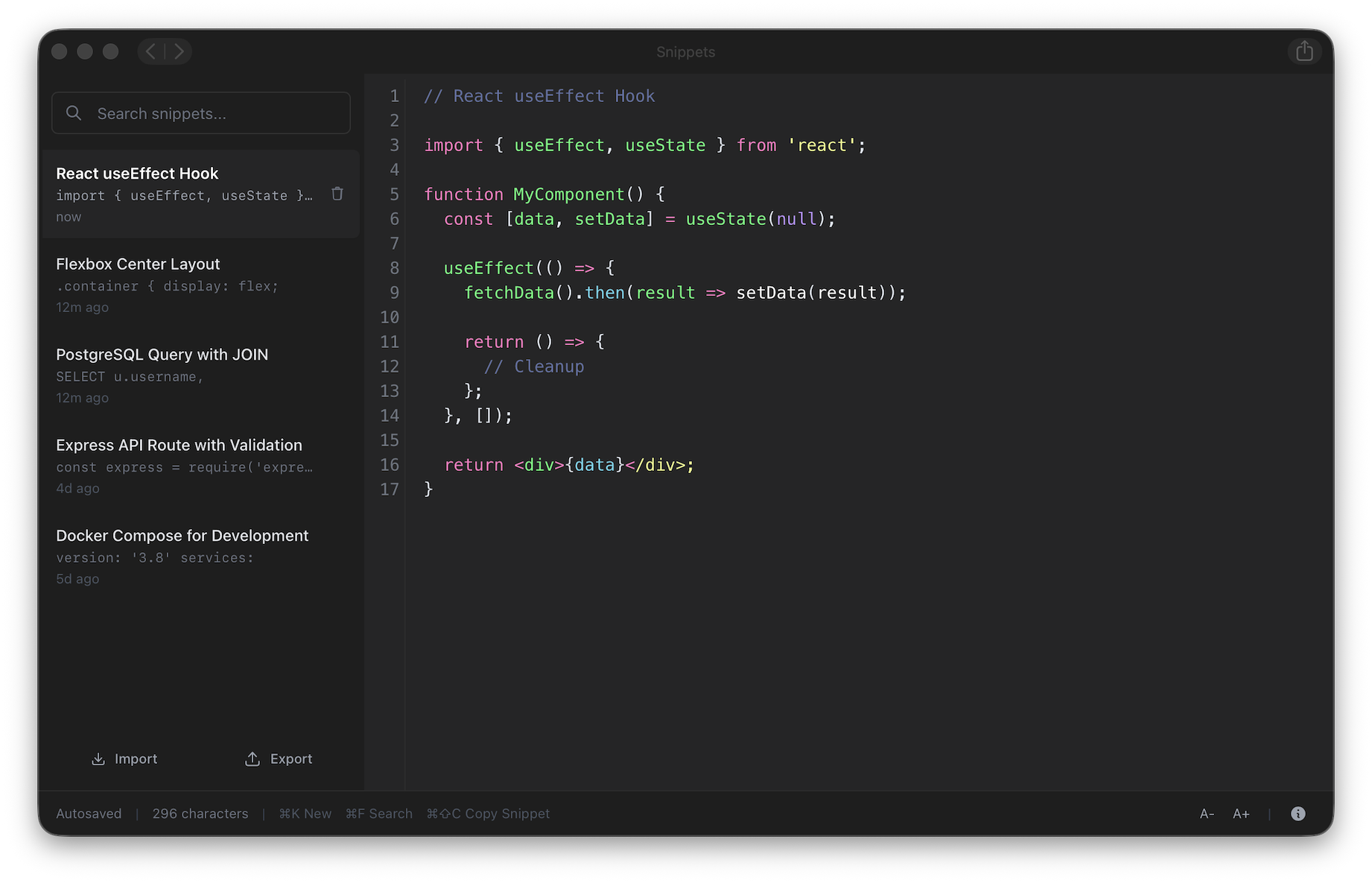 Snippets.dev gallery image