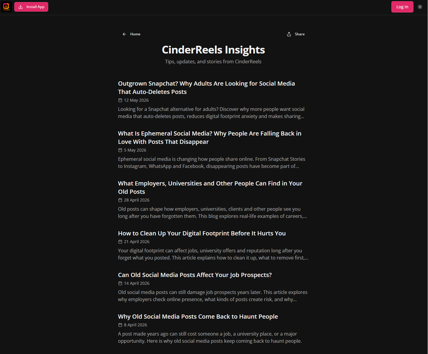 CinderReels.com gallery image