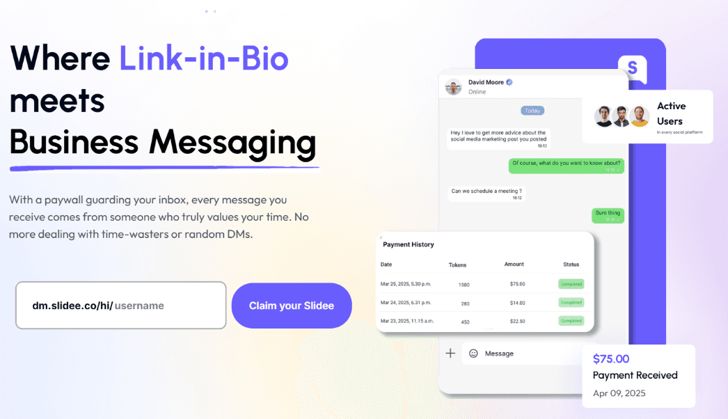 The Slidee - Main product screenshot demonstrating key features and user interface