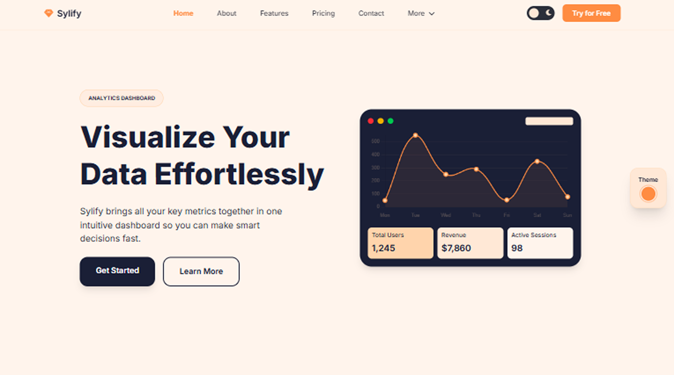 Sylify - Premium Tailwind Template gallery image