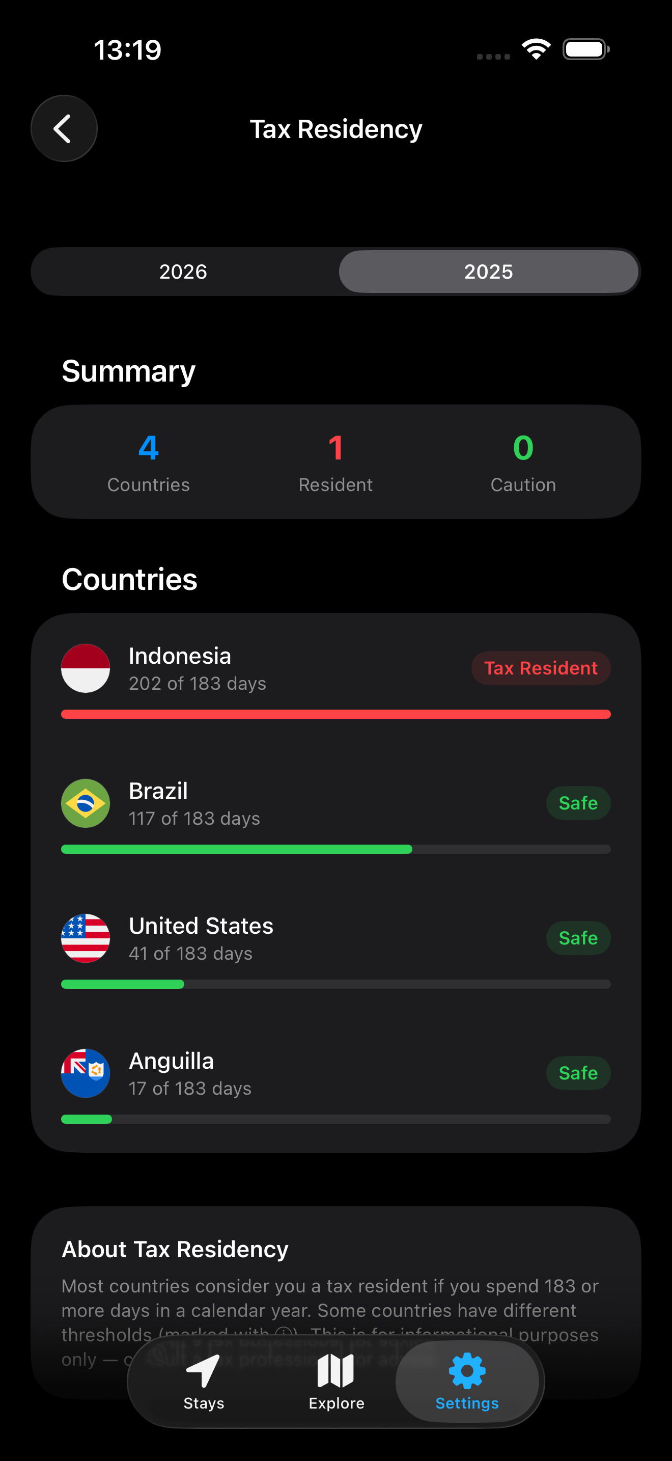 Borderlog: Visa & Tax Tracker  media 6