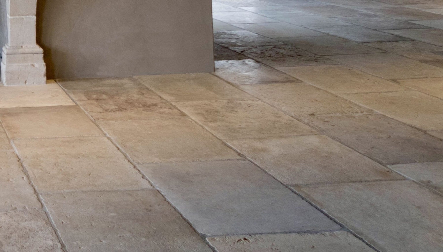 reclaimed Limestone flooring  gallery image