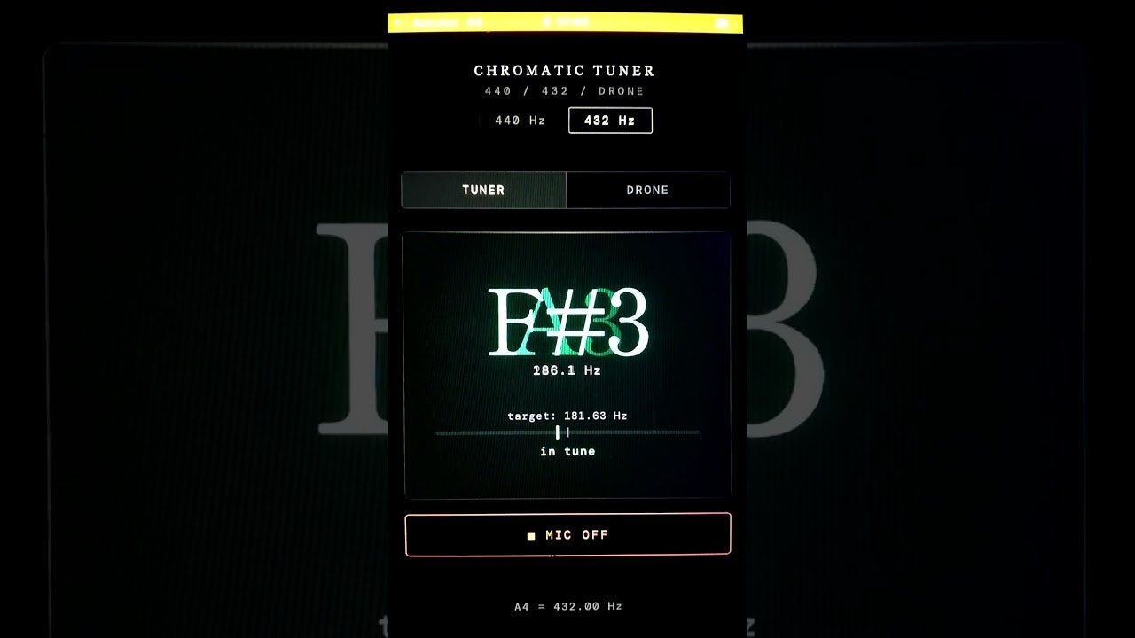 Chromatic Tuner 440 / 432 / Drone gallery image