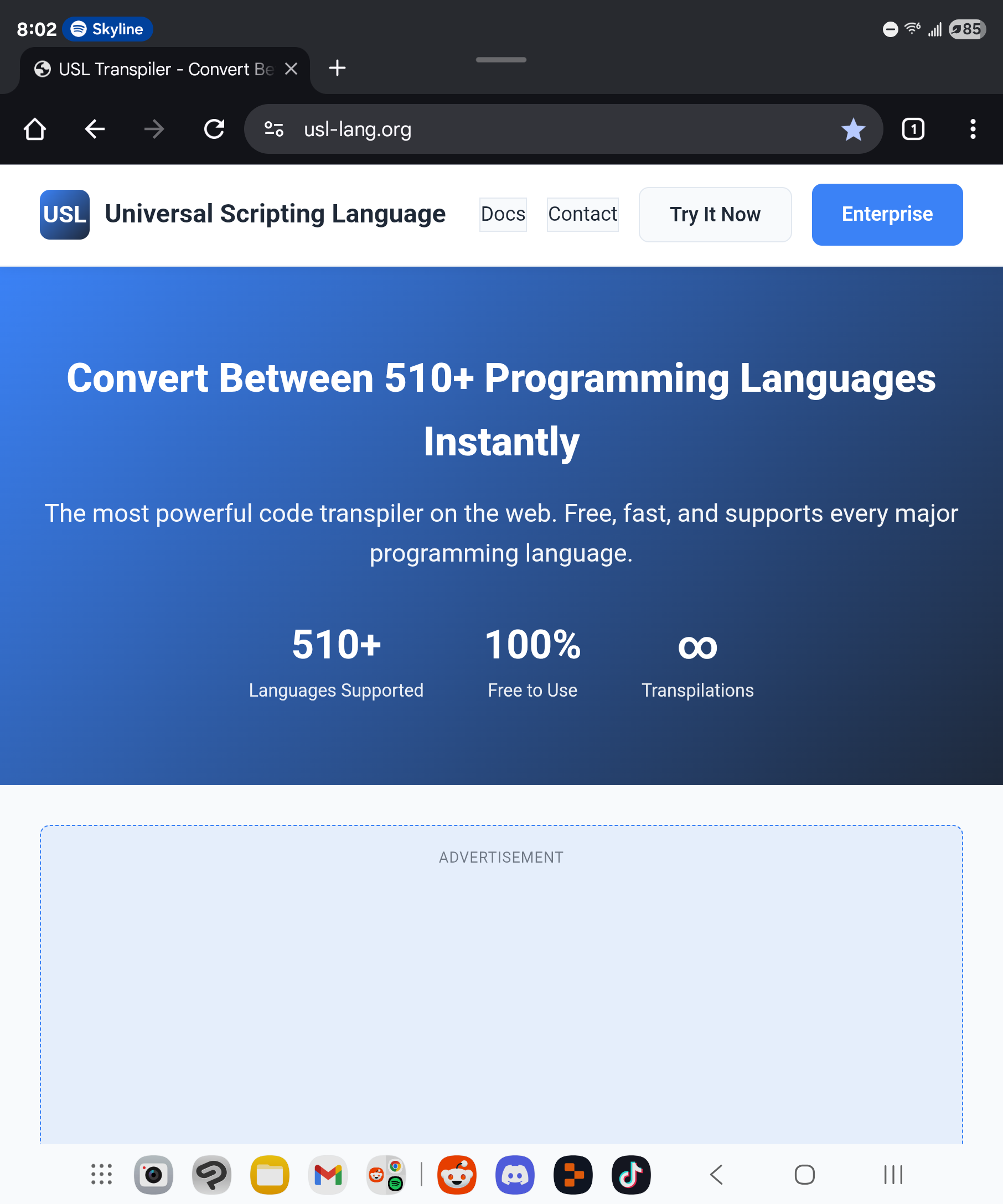 Média USL Transpiler - Convert between 500+ programming languages 9