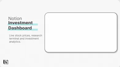 Notion Investment Dashboard gallery image