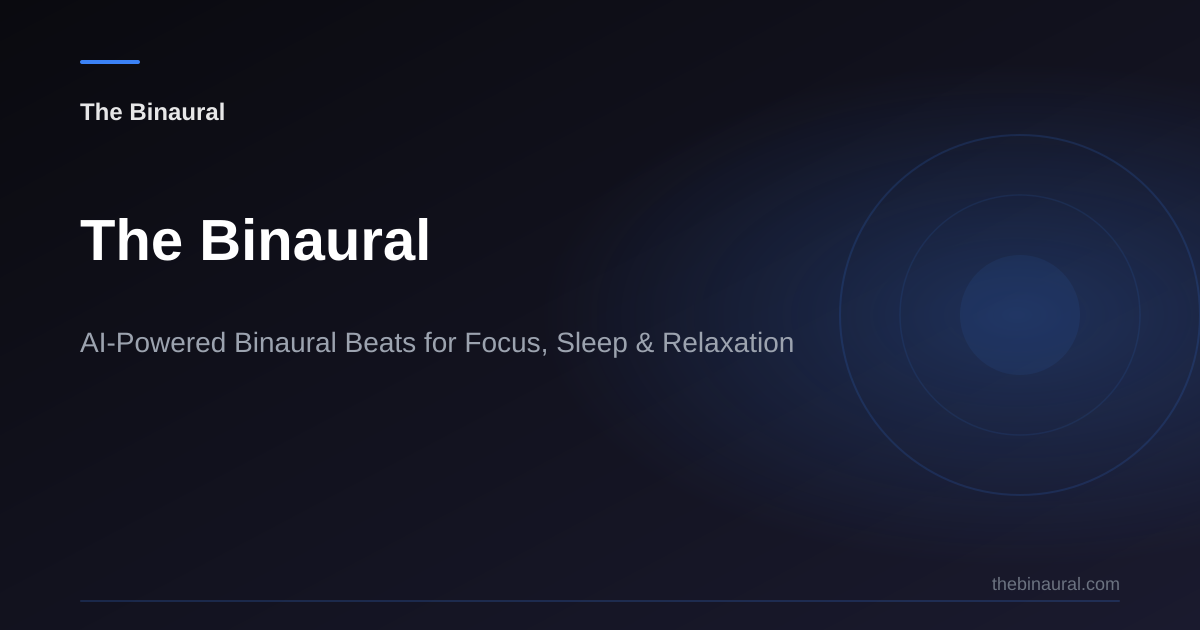 The Binaural - Main product screenshot demonstrating key features and user interface
