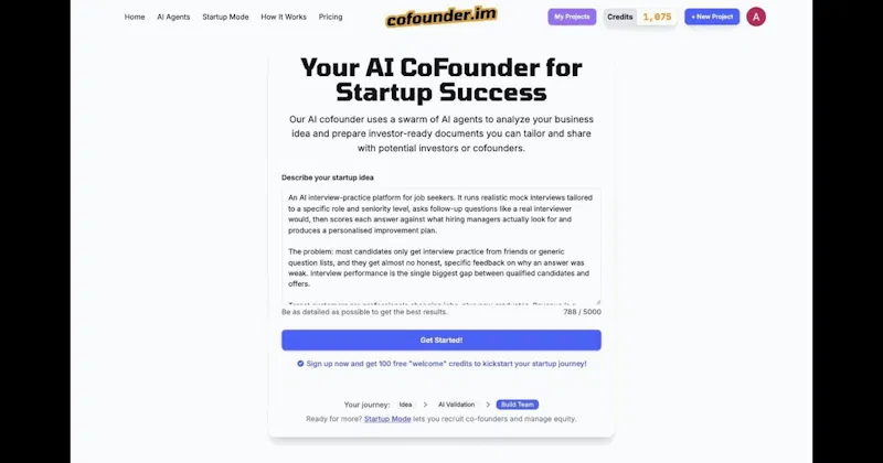 CoFounder.im screenshot 1