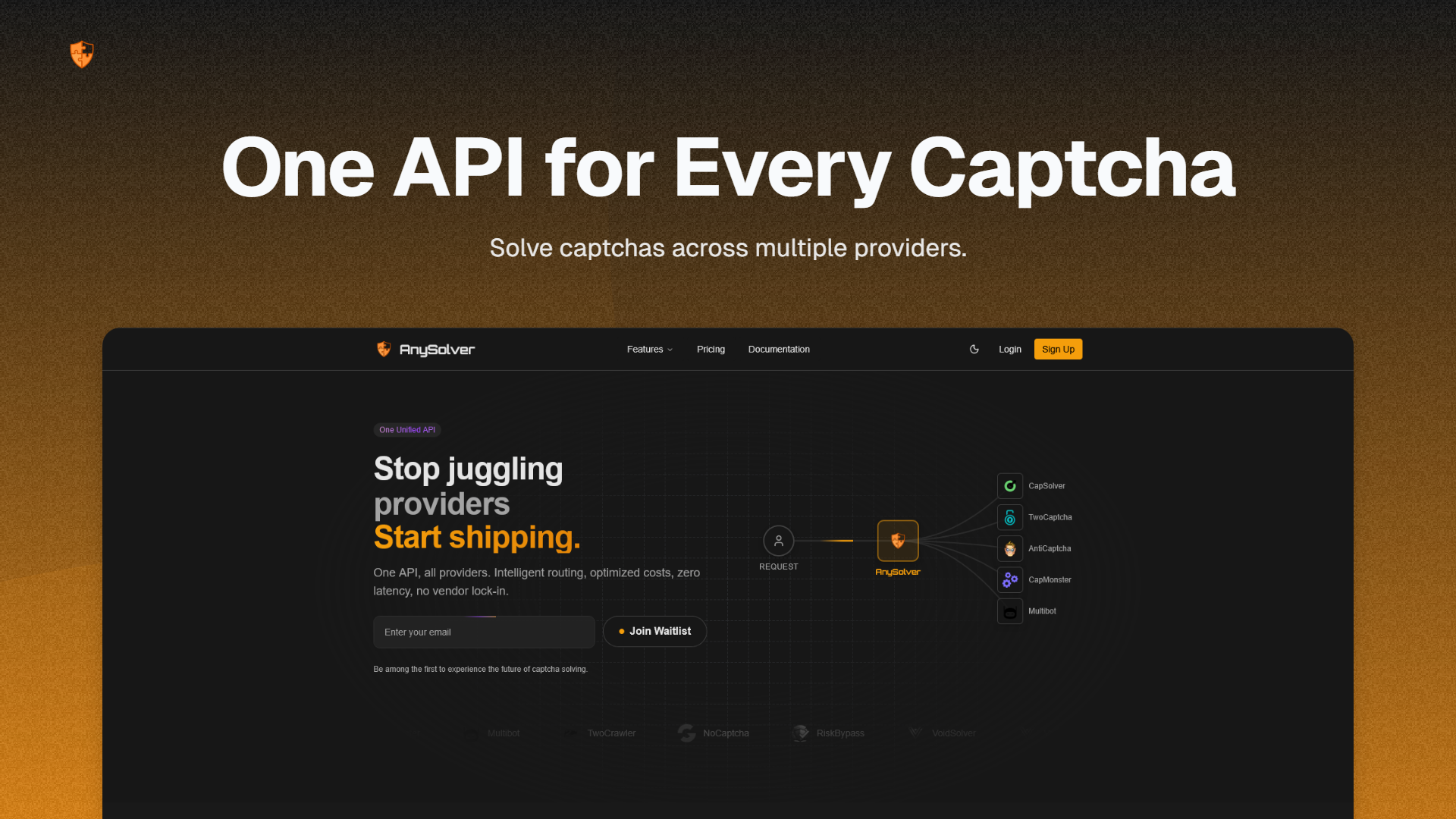 AnySolver - Main product screenshot demonstrating key features and user interface