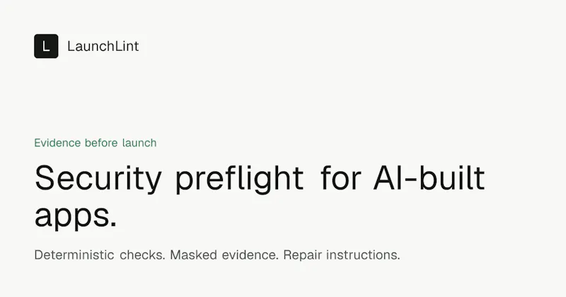 LaunchLint screenshot 1