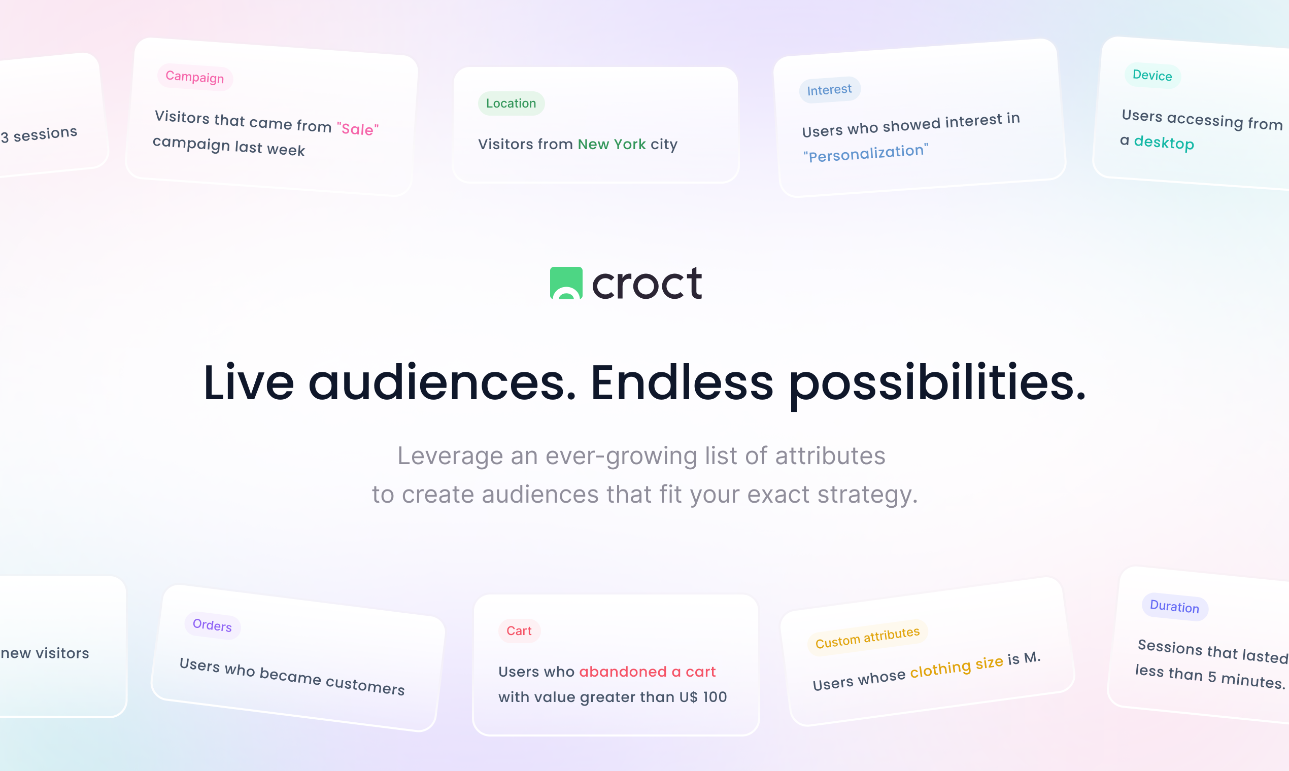 AI-powered website segmentation by Croct gallery image