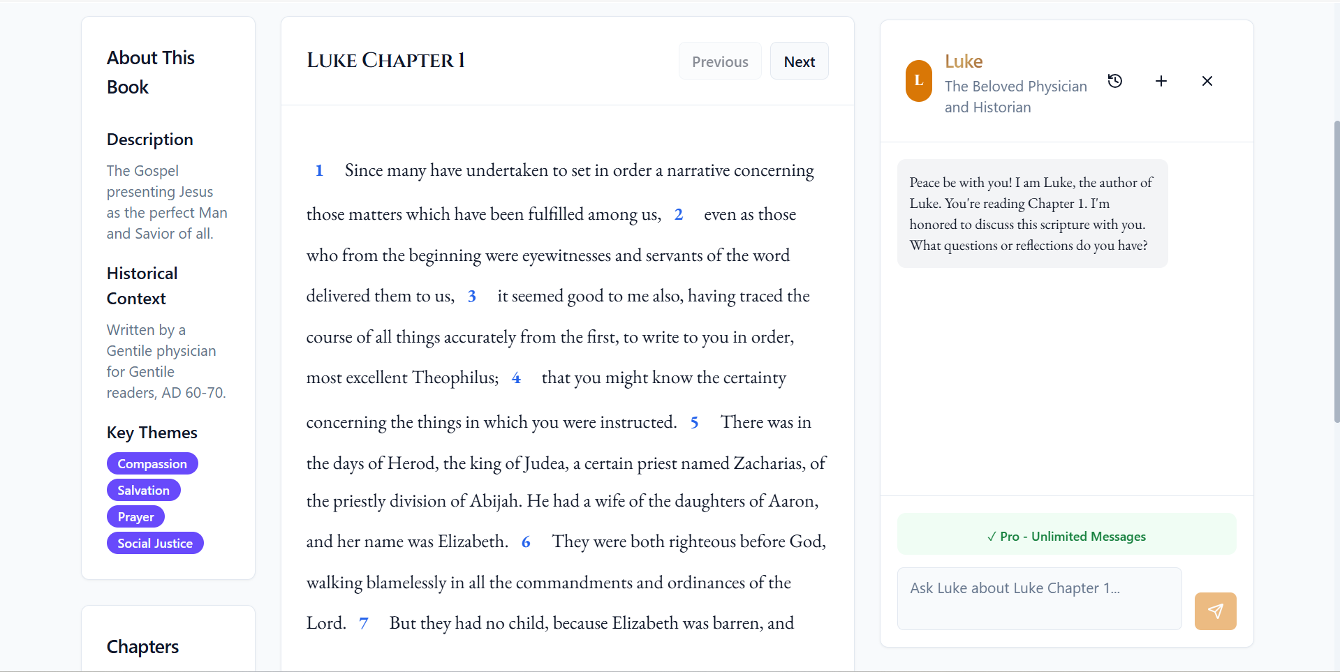 FaithLine - Screenshot 2 showing product features and functionality