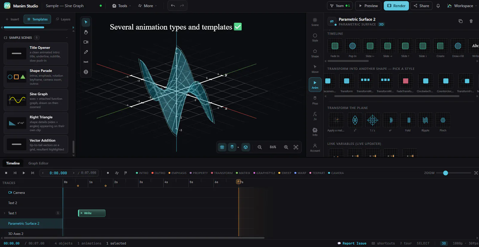 Manim Studio screenshot 3