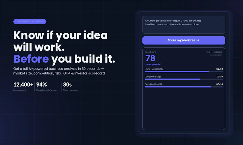 IdeaScore.tech screenshot 1