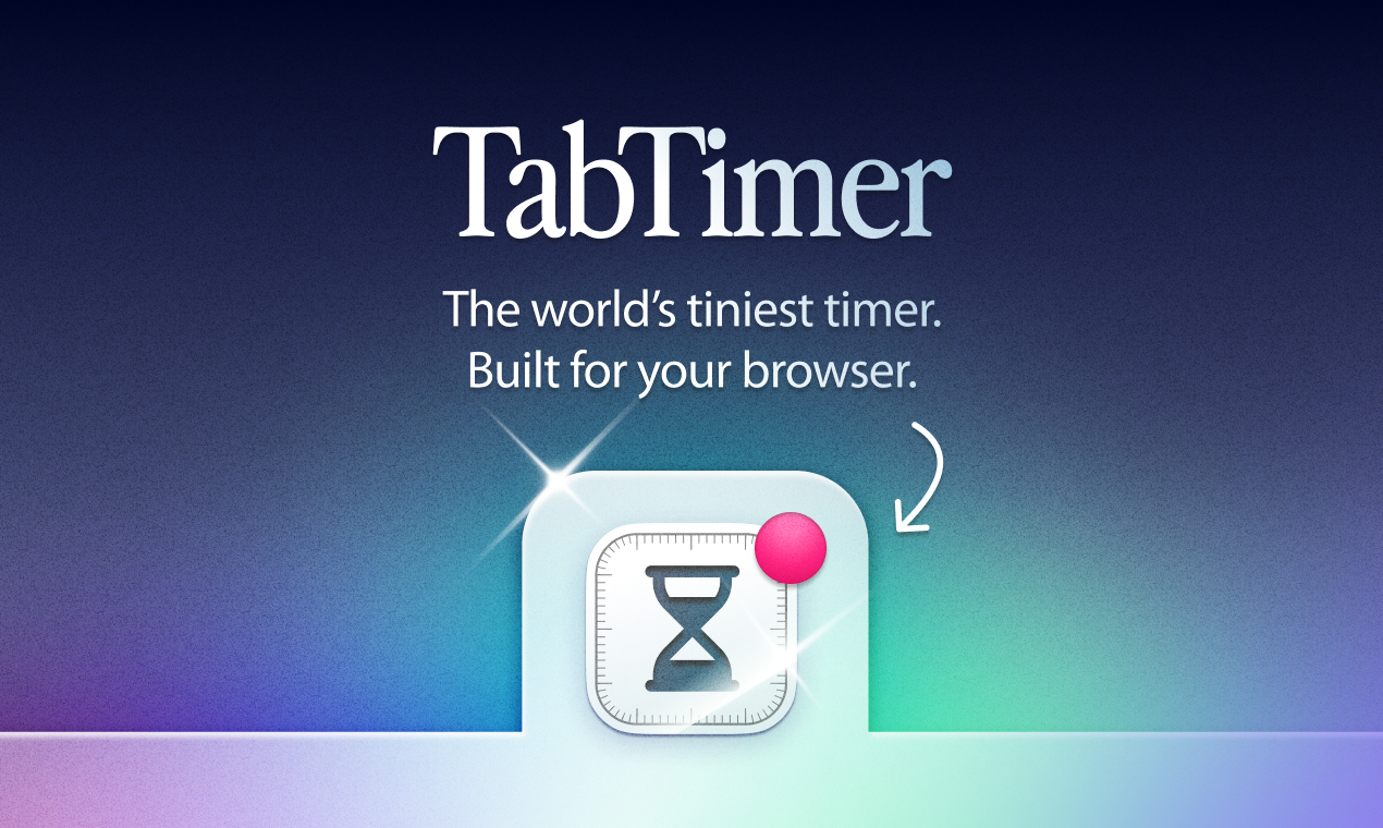 Tabtimer - 세계에서 가장 작은 타이머.브라우저를 위해 구축되었습니다. 미디어 1