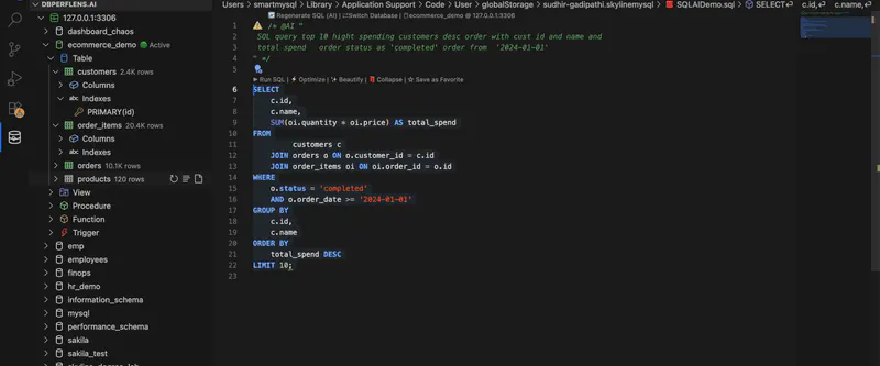 SQLLens.AI – Your AI Database Engineer gallery image